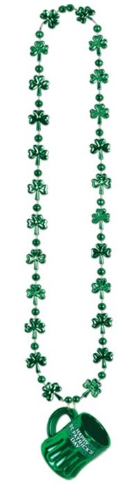 Saint Patrick's Day Beads with Shot Glass main image